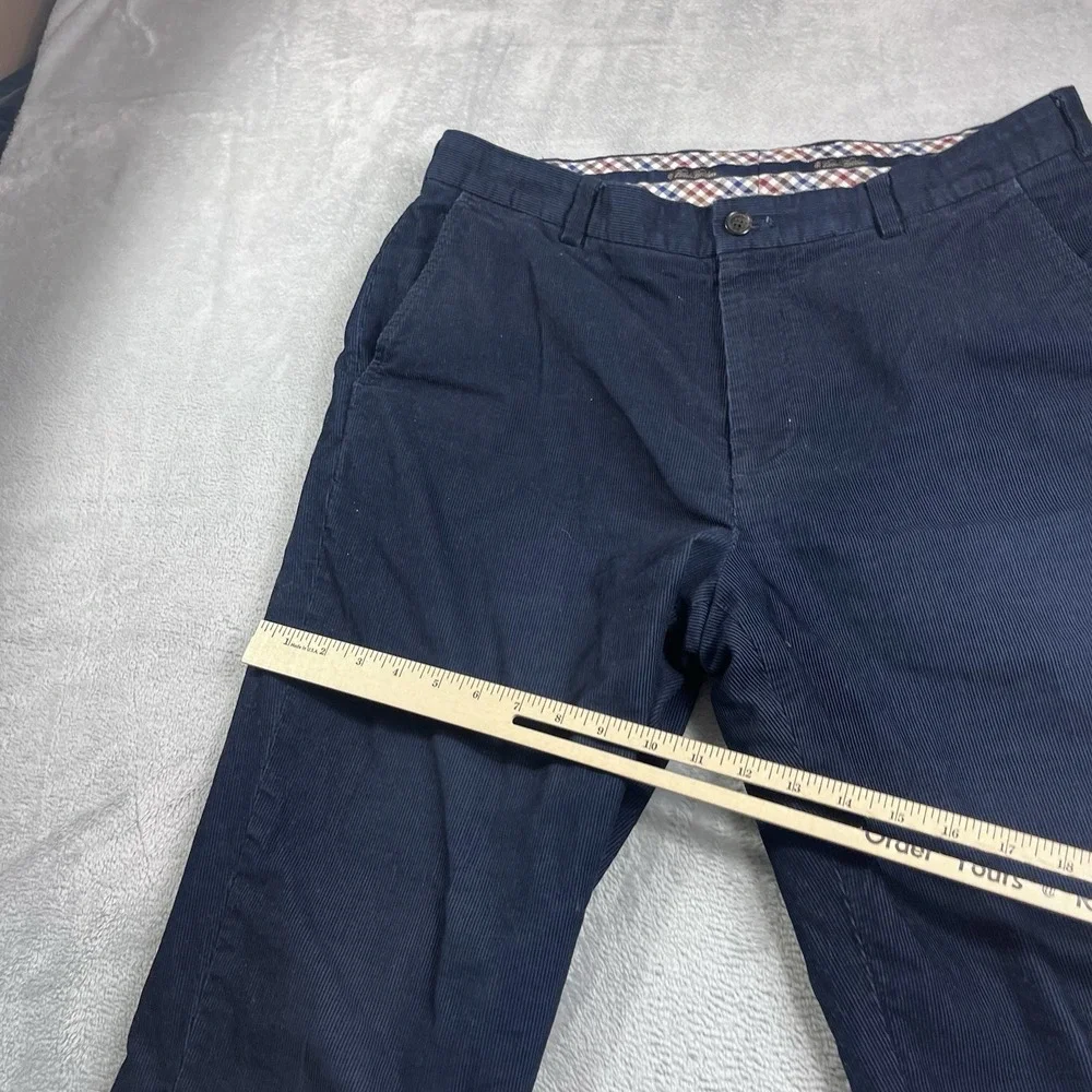 Brooks Brothers Clark Corduroy‎ Dress Pants Men's 36x30* Navy Cotton Pleated